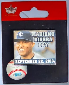New York Yankees Mariano Rivera Day Pin NY Sept 22 2013 MLB HOF Sandman Mo #42 - Bild 1 von 2