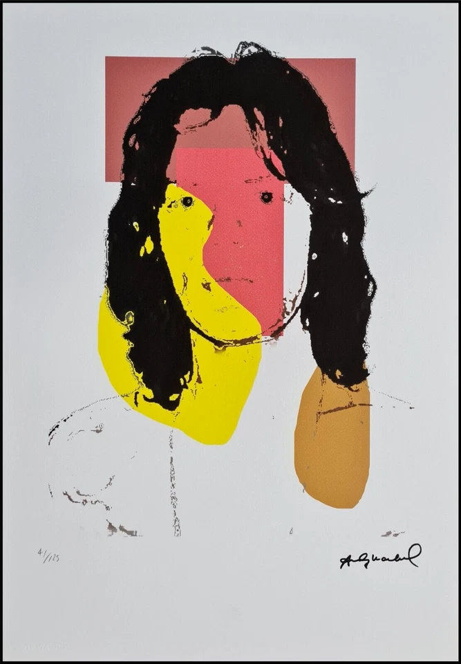 ANDY WARHOL * Mick Jagger * signed lithograph * limited # 41/125 - Bild 1 von 4