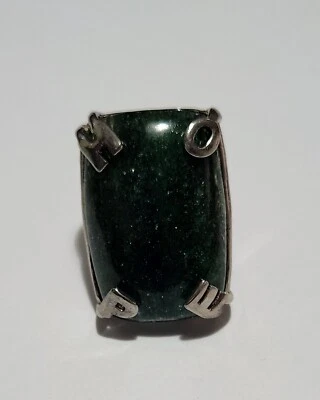 Green Aventurine  (37cts) HOPE  Ring- Size 6 - Image 1 of 4
