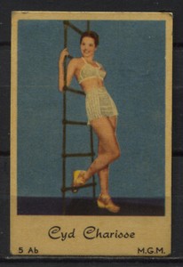 Cyd Charisse Vintage Dutch Movie Film Star Trading Card 5Ab