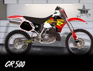 Honda CR 500 Graphics CR500 1990-2001 Full Decal kit sticker super nice set - Picture 1 of 8