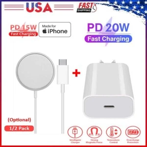 Magsafe Charger For iPhone 16 15 14 13 12 Plus Magnetic Wireless Charging Stand - Picture 1 of 39