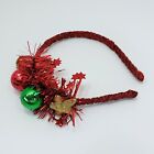 Red Tone Gift Ornaments Glitter Bling Star Deco Christmas Xmas Winter headbands