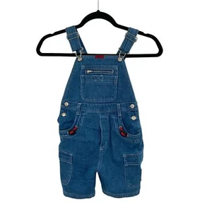 Vintage Reebok Weebok 90s Baggy Cargo Overalls Toddler Boy 4t - Picture 1 of 13