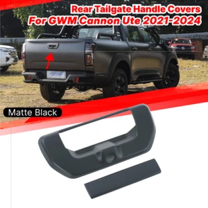 For GWM Cannon Ute 2021-2024 Matte Black Rear Trunk Door Handle Bowl Cover Trim - Picture 1 of 2