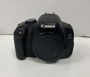 Canon EOS 600D 18.0 MP Digital SLR Camera - Black (Body Only) Ref 5