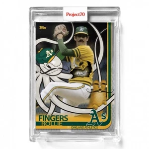 2021 Topps Project70® #322 🔥 2019 Rollie Fingers by Greg 'CRAOLA' Simkins🔥 A’s - Picture 1 of 2