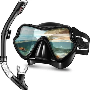 Yakiter Diving Mask & Snorkel Set - 180° Panoramic View | Anti-Fog, Leak-Proof - Picture 1 of 7