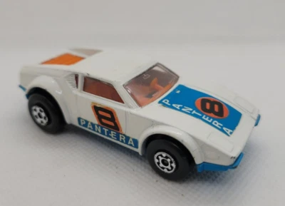 1975 Matchbox Lesney De Tomaso Pantera MB8 Супербыстрый Номер 8 Англия 1:56 гоночный автомобиль - Изображение 1 из 4