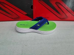 Skechers Chanclas On-The-Go 600 Drifting, Junior -Art. 400055L/BLLM (Azul/Lima) - Imagen 1 de 5