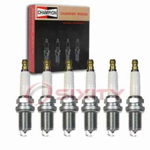 6 bujías Champion Iridium para Jeep Cherokee 1987-1990 4,0 L L6 xj - Imagen 1 de 5