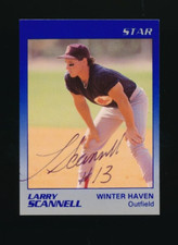 1989 star Winter Haven Red Sox Larry Scanneli UER signed auto autograph