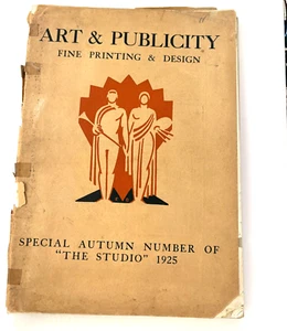 "The Studio" 1925 Paperback Book "Art & Publicity" Fine Printing & Design * - Picture 1 of 15