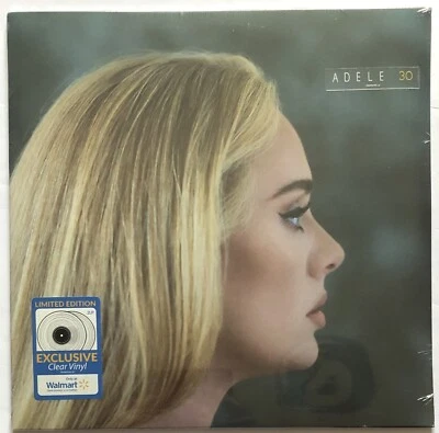 Adele 30 Walmart Clear Vinyl Record New Sealed 194399432211 - Image 1 of 4
