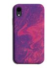 Dark Red and Purple Swirls and Drips Phone Case Cover Liquid Effect Print N008
