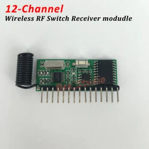 DC 3V~5V 12CH 12Channel Wireless RF Switch Remote Control Receiver Module 315MHZ - Picture 1 of 4