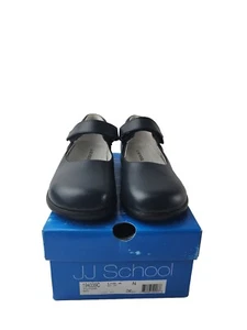 JJ School Girls Navy Blue Ballet Flat Slippers Shoes Size 4Y. - Picture 1 of 19