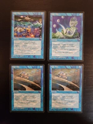 High Tide (Merfolk/Coarl/Regular) x4, Fallen Empires, LP, MTG-Magic The Gatherin - Image 1 of 2