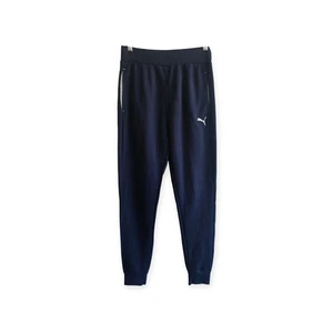 Puma Joggers Womens Size L (14-16) Blue Pants Drawstring - Picture 1 of 5