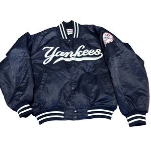 Vintage Majestic - Made in Korea -  NY Yankees Nylon Bomber Jacket Large - Picture 1 of 12