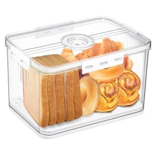 Bread Box Bread Boxes for Kitchen Counter Airtight, Time Recording Bread - Picture 1 of 7