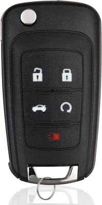 Car Key Fob Keyless Entry Remote Compatible with 2010-2019 Chevy Cruze/Camaro/Im - Image 1 of 4