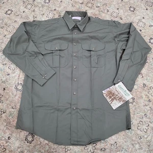 Camisa Filson Manga Larga Abotonada Para Hombres XL Verde Oliva Trabajo Utilidad Nueva Con Etiquetas Años 90 EE. UU. - Imagen 1 de 9