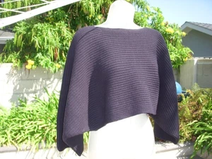 Uniqlo x Lemaire Collaboration Batwing Wool Cropped Knit Sweater Navy, Size M - Picture 1 of 16
