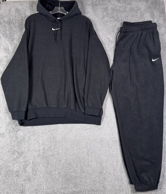 Nike Tracksuit Mens XL Sweatsuit Center Swoosh Viscose Soft Fleece 2 Piece Set - Image 1 of 4