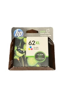 Genuine HP 62XL (C2P07AN) Tri Color Ink Cartridge Exp 3/2019 - Picture 1 of 2