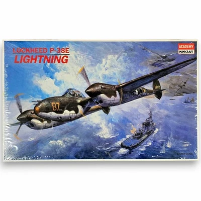 1994 Academy/Minicraft Lockheed P-38E Lightning 1:48 Scale Kit #2144 ☆New Seale☆ - Image 1 of 4