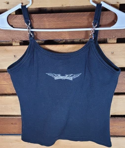Eagle Harley Davidson LaFayette Indiana Spaghetti Strap Tank Top Size M - Picture 1 of 8