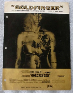 GOLDFINGER sheet music from 1964 movie IAN FLEMING - Picture 1 of 1