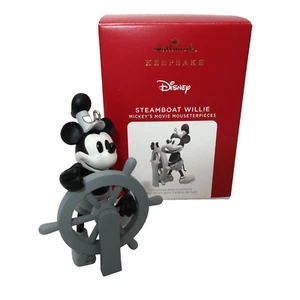 Hallmark Disney Mickeys Movie Mousterpieces Steamboat Willie Ornament 2021 - Picture 1 of 10