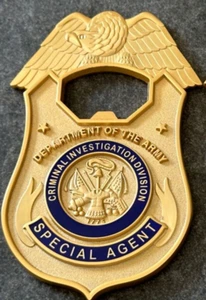 US Army CID - Criminal Investigation Div GOLD Shield "OPENER" Challenge Coin - Bild 1 von 3