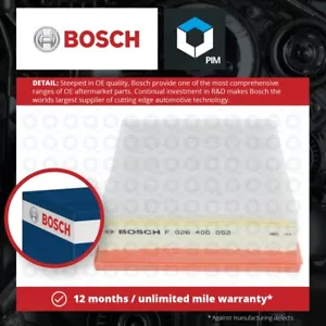 Air Filter F026400052 Bosch 8200602361 S0052 Genuine Top Quality Guaranteed New - Picture 1 of 6