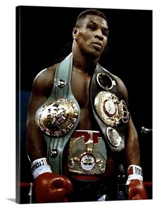 Mike Tyson Canvas 30x40 Print Picture Wall Art Boxing Gym Ring Champ Knockout - Picture 1 of 3