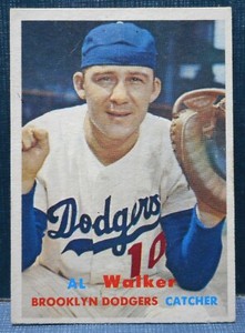 1957 Topps Al Walker #147 Brooklyn Dodgers Free Shipping