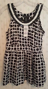 Neu mit Etikett International Concepts 6 Shirt Bluse Top Seide Pailletten geometrisches Muster Karriere B2 - Bild 1 von 12