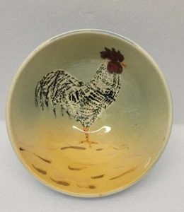 rooster pottery bowl by bob lipkin Kennebunkport maine - Picture 1 of 12