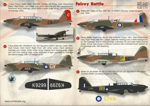 Print Scale PS-72141 1/72 Fairey Battle - Foto 1 di 3
