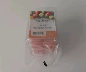 Lot 4 Better Homes Gardens Crisp Fall Leaves Scented Wax Cubes Melts NEW - Picture 1 of 2
