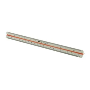 12" Plastic Triangular Scale Ruler 30cm 6 Scales Engineer Architect Artist - Picture 1 of 8