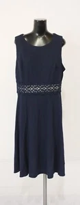 Homeyee Women's Sleeveless Cocktail Embroidery Dress JL3 Navy Size 2XL NWT - Picture 1 of 4