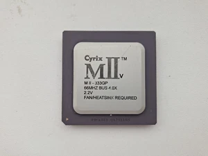 Cyrix MIIv-333GP MIIv rare grey mobile version 2.2V 66Mhz x4 vintage CPU GOLD - Picture 1 of 2