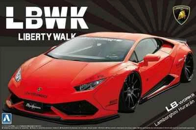 Aoshima 05988 LB Works Lamborghini Huracan Ver.1 Kit Montaggio 1/24 - Immagine 1 di 3