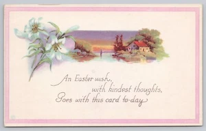An Easter Wish Lillies escena al aire libre textura sedosa UNP - Imagen 1 de 2
