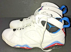 Nike Mens Air Jordan 7 304775-105 White Basketball Shoes Sneakers Size 13 - Picture 1 of 10