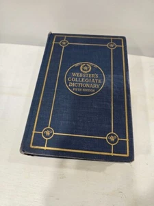Webster's Collegiate Dictionary Fifth Edition 1936/ pub1940 - Picture 1 of 8