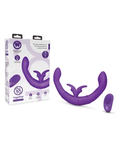 TOGETHER FEMALE INTIMACY DUAL REMOTE CONTROL VIBE DOUBLE DONG VIBRATOR - Picture 1 of 5
